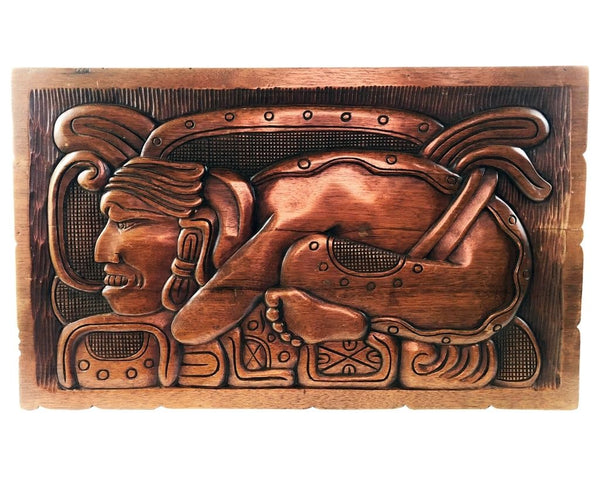Central American Wood Carved Trunk