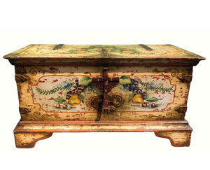 Floral Brazilian Painted Trunk