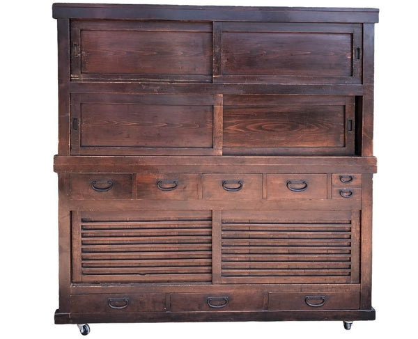 Japanese Two-Part Kitchen cupboard